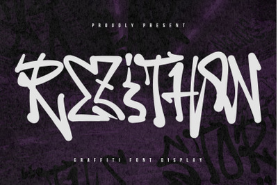 Rezithon Graffiti Display Font