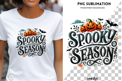 Spooky Season, Fun Halloween Digital Print, Png for Card Making and Ts