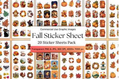 Fall Sticker Sheet Bundle