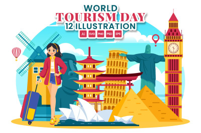 12 World Tourism Day Illustration