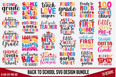 Back To School Svg Design Bundle