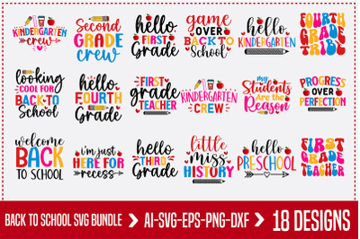 Back To School Svg Design Bundle