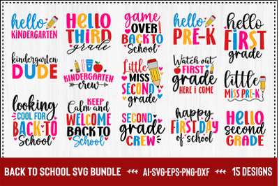 Back To School Svg Design Bundle