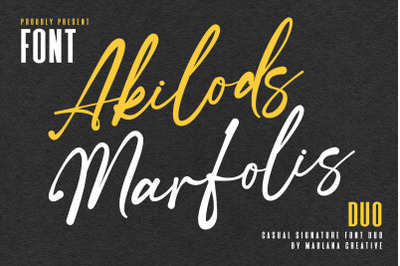 Akilods Marfolis Font Duo