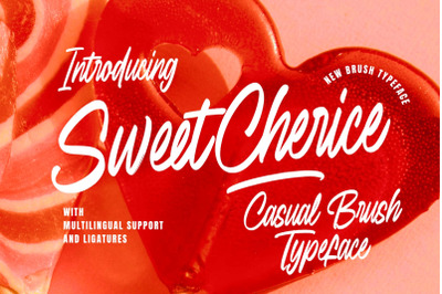 Sweet Cherice casual brush typeface