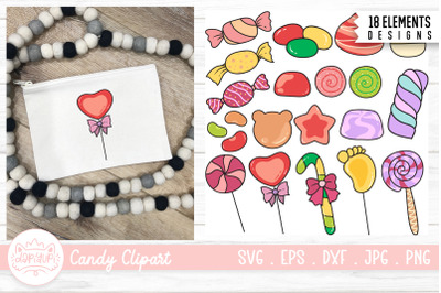 Candy Clipart Bundle | Sweet Candy Illustration