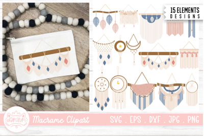 Macrame Clipart Bundle