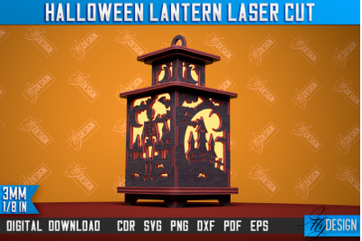 Halloween Lantern | 3D Shadow Lantern | Lantern Template | CNC File