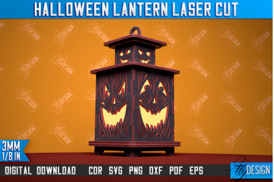 Halloween Lantern | 3D Shadow Lantern | Lantern Template | CNC File