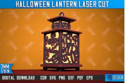 Halloween Lantern | 3D Shadow Lantern | Lantern Template | CNC File