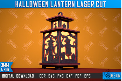 Halloween Lantern | 3D Shadow Lantern | Lantern Template | CNC File