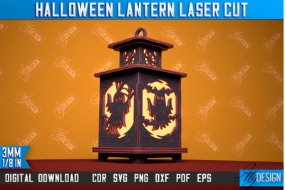 Halloween Lantern | 3D Shadow Lantern | Lantern Template | CNC File