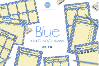 Blue Planner Budget Journal Set