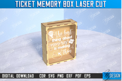 Ticket&nbsp;Memory Box | Favorite Moments | CNC File