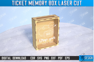 Ticket&nbsp;Memory Box | Favorite Moments | CNC File