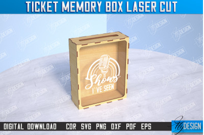 Ticket&nbsp;Memory Box | Favorite Moments | CNC File