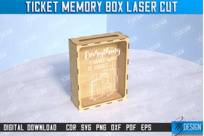 Ticket&nbsp;Memory Box | Favorite Moments | CNC File