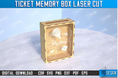 Ticket&nbsp;Memory Box | Favorite Moments | CNC File