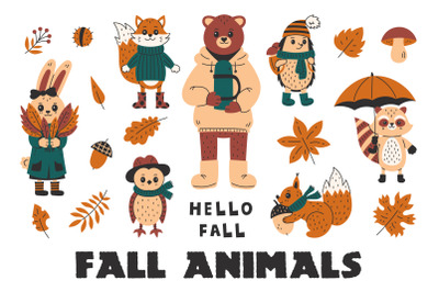 Fall Animals PNG Clipart