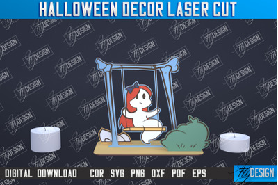 Halloween Decor | 3D Halloween Scene | Multilayered Design | CNC File