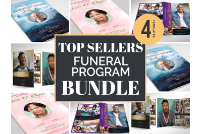 Funeral Program Bundle for Word and Publisher, Top Seller