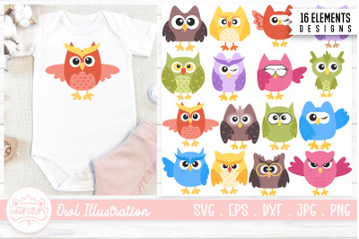 Owl SVG Bundle | Owl Clipart