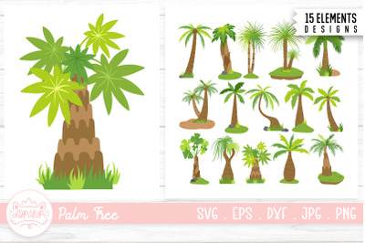 Palm Tree Clipart Bundle