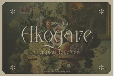 Akogare Font