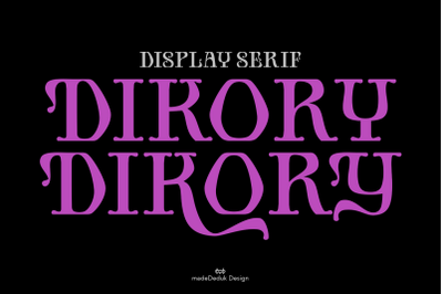 Dikory Display Serif