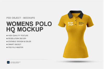 Womens Polo HQ Mockup