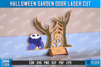 Halloween Garden Door | Haunted House | Halloween Decorations | CNC