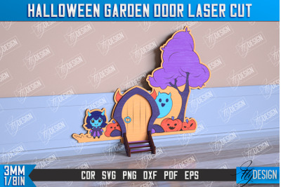 Halloween Garden Door | Haunted House | Halloween Decorations | CNC