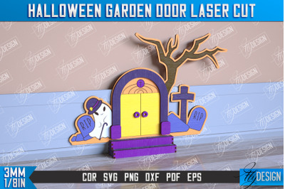 Halloween Garden Door | Haunted House | Halloween Decorations | CNC