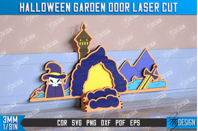 Halloween Garden Door | Haunted House | Halloween Decorations | CNC