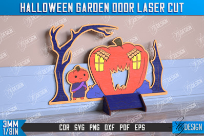 Halloween Garden Door | Haunted House | Halloween Decorations | CNC