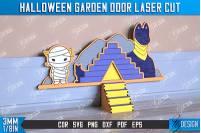 Halloween Garden Door | Haunted House | Halloween Decorations | CNC