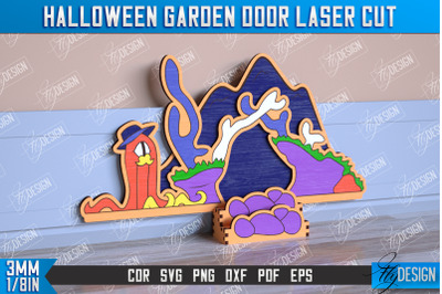 Halloween Garden Door | Haunted House | Halloween Decorations | CNC