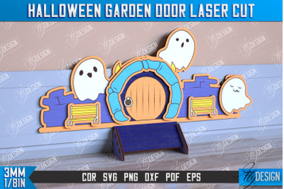 Halloween Garden Door | Haunted House | Halloween Decorations | CNC