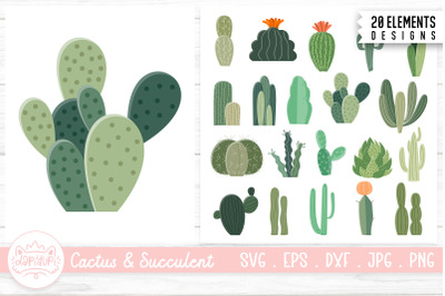 Cactus And Succulent Clipart Bundle