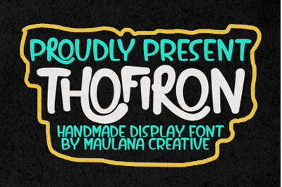 Thofiron Handmade Brush Display Font