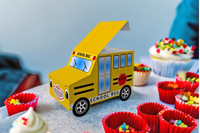 School Bus favour - 3d papercraft