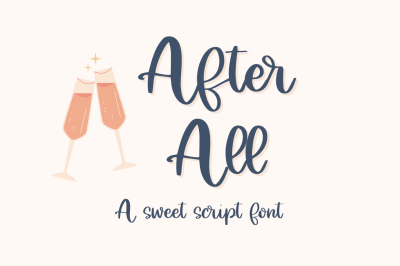 After All, Cute Handwritten Font