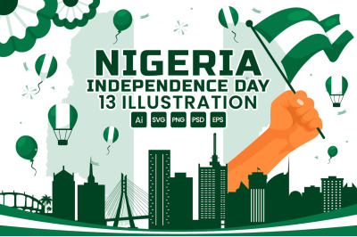 13 Nigeria Independence Day Illustration