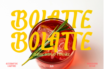 Bolatte Display Font