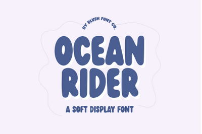 OCEAN RIDER Cute Bubble Font