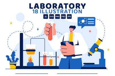 18 Laboratory Science Illustration