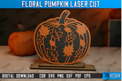 Floral Pumpkin | Pumpkin Ornaments | Halloween Dcor | CNC File