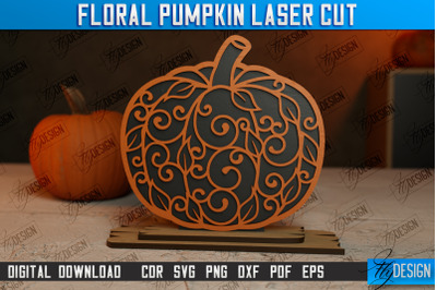 Floral Pumpkin | Pumpkin Ornaments | Halloween Dcor | CNC File