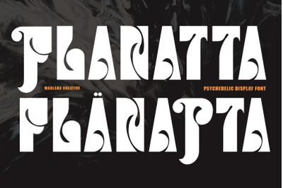 Flanatta Psychedelic Display Font