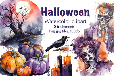 Watercolor Halloween